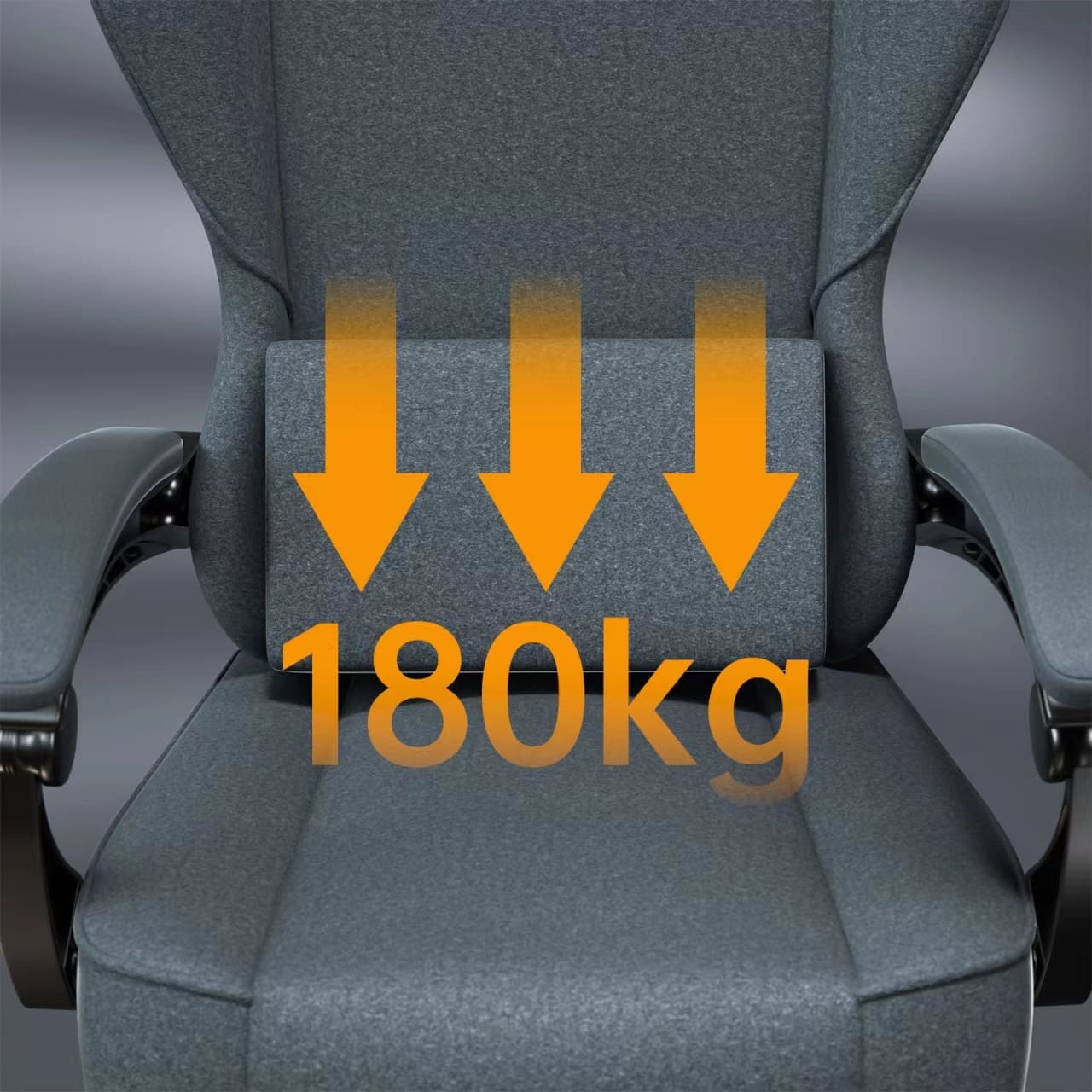 Chaise de bureau avec coussin lombaire de massage, chaise de jeu ergonomique