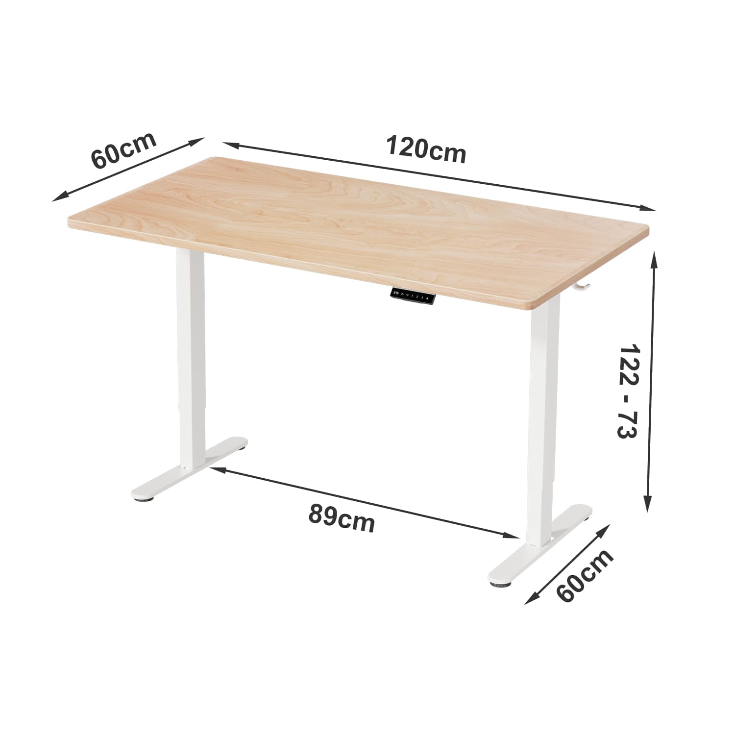 G7 Bureau assis debout électrique avec moteur sans balais et montage rapide