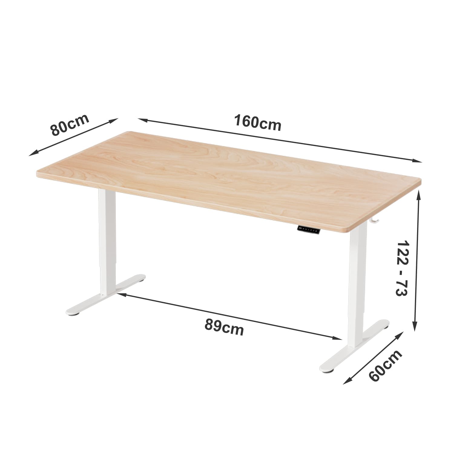 G7 Bureau assis debout électrique avec moteur sans balais et montage rapide