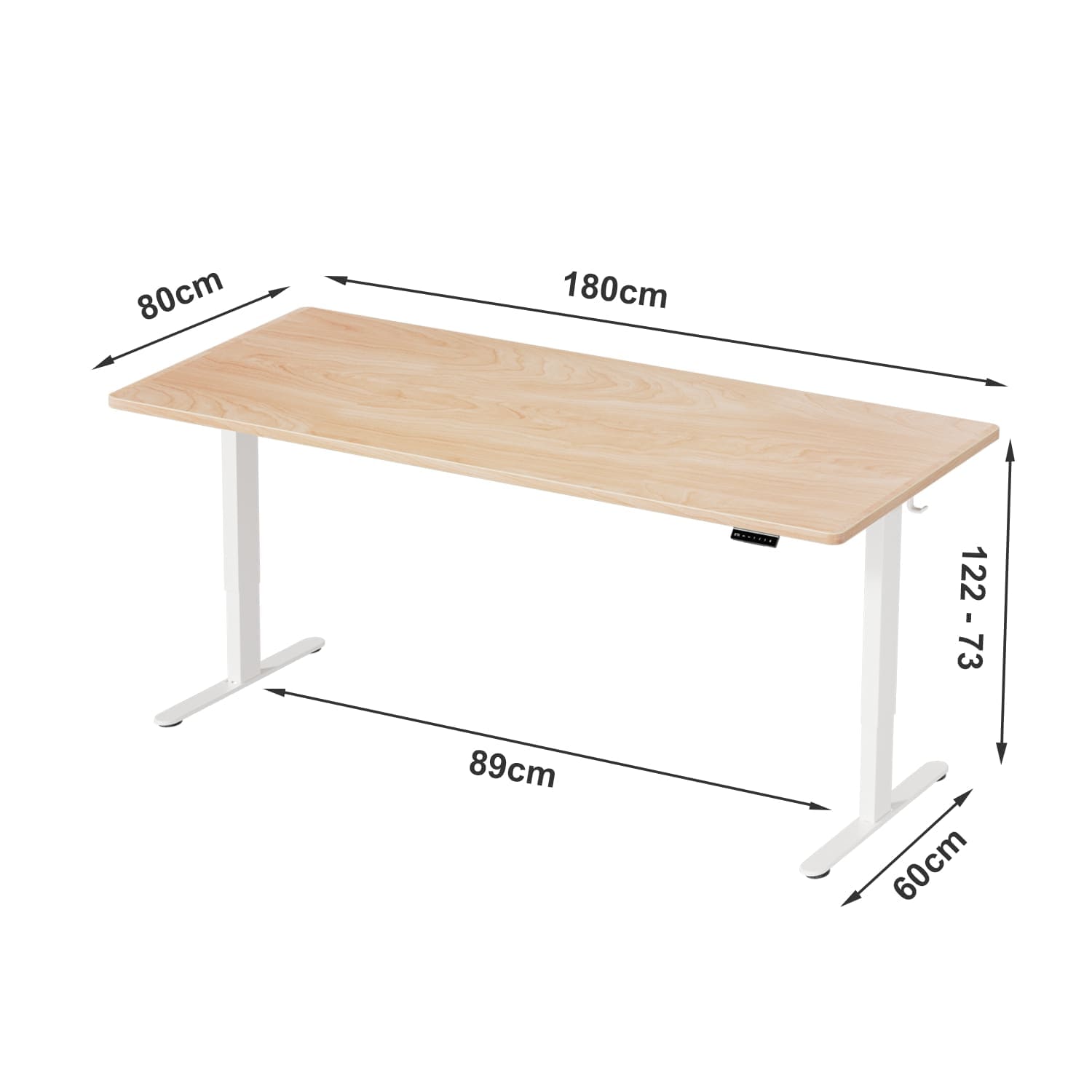 G7 Bureau assis debout électrique avec moteur sans balais et montage rapide