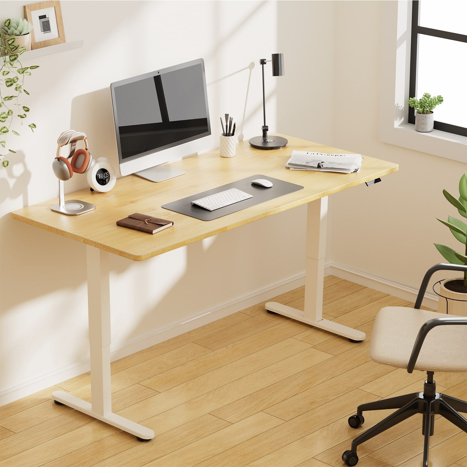 G7 Bureau assis debout électrique avec moteur sans balais et montage rapide