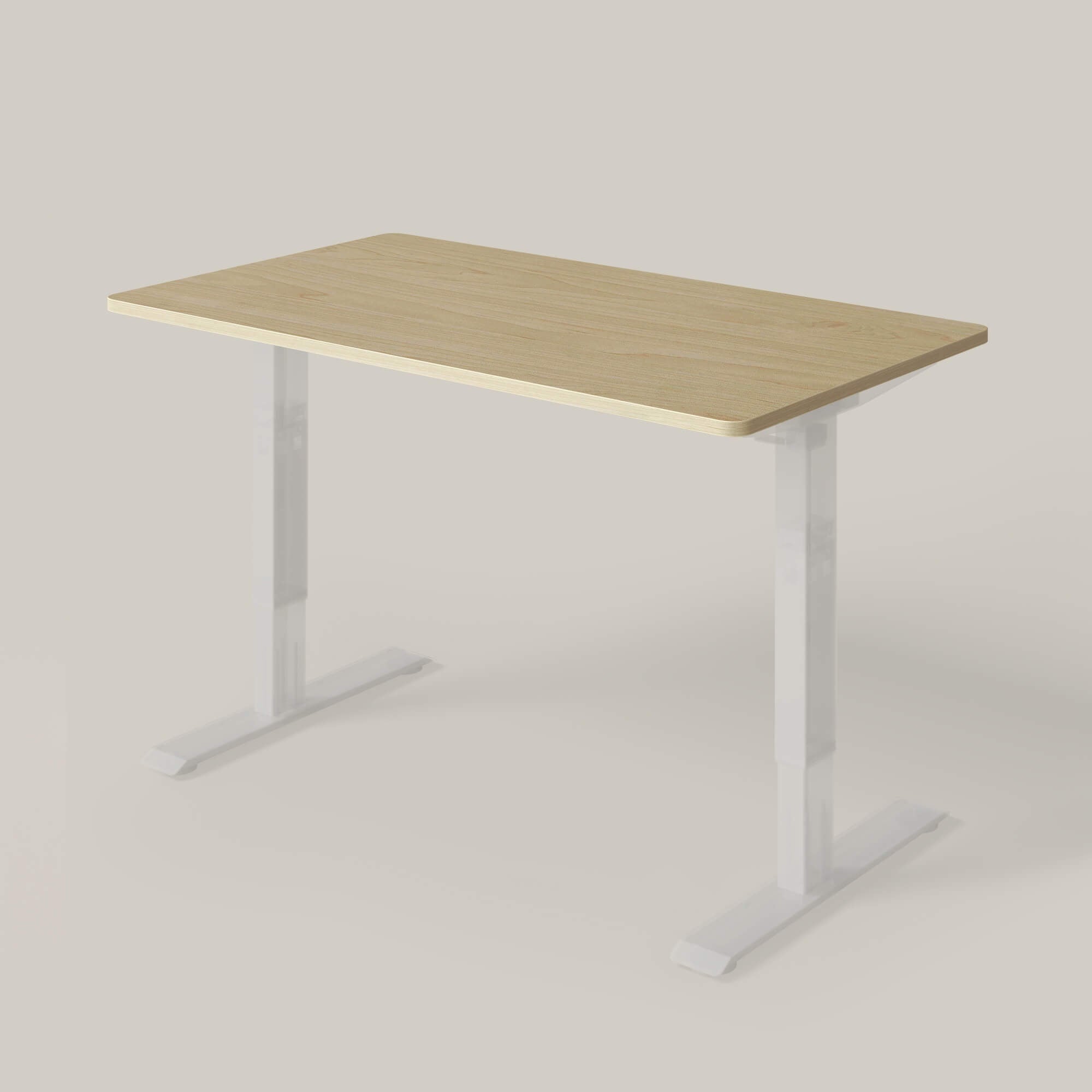 Plateau de table à bords arrondis, épaisseur 2,5 cm