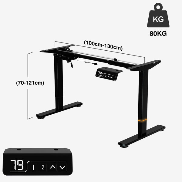 Moteur unique Cadre de bureau debout réglable