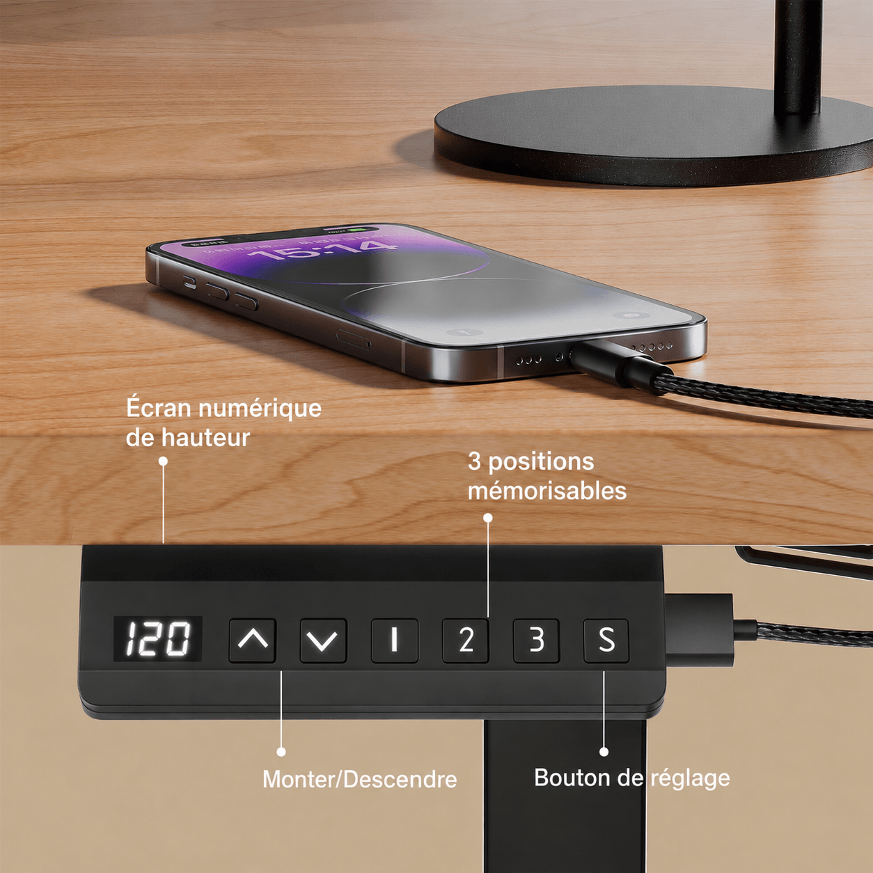 V2 Ultra Pro Bureau assis-debout électrique à double moteur