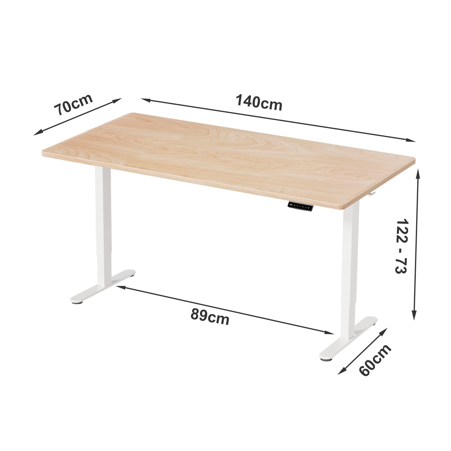 G7 Bureau assis debout électrique avec moteur sans balais et montage rapide