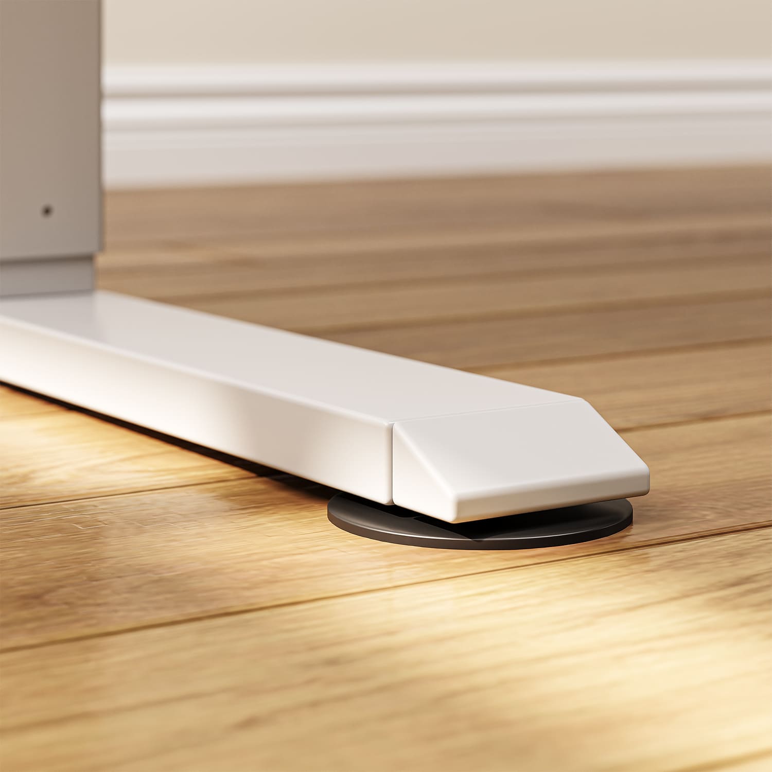 Bureau haut de gamme à hauteur réglable électriquement avec plateaux fabriqués en une seule pièce