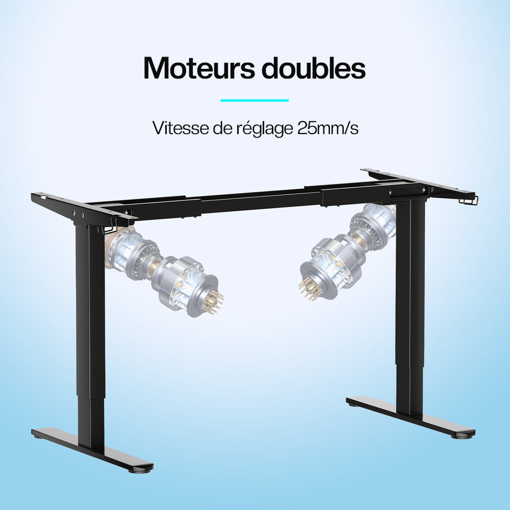 V2 Ultra Bureau assis debout électrique avec double moteurs