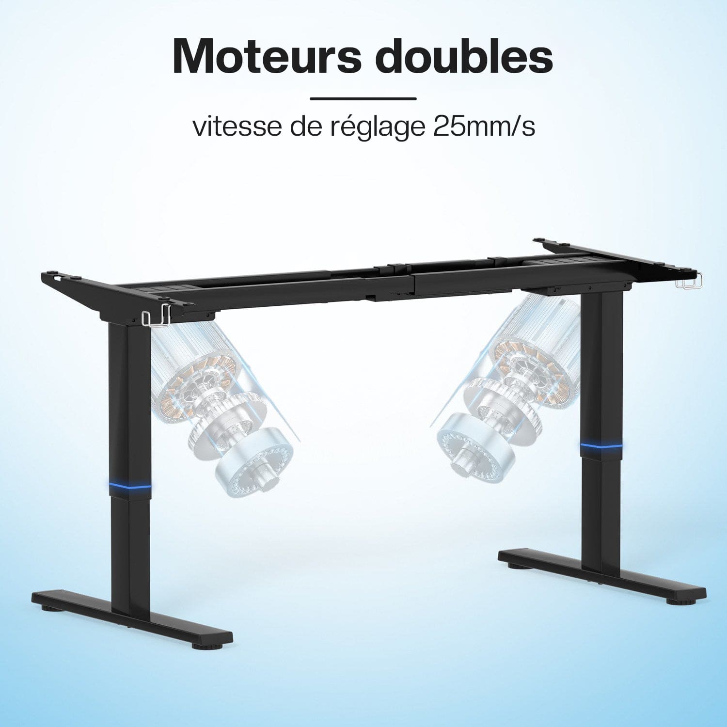 Double moteur Table réglable en hauteur
