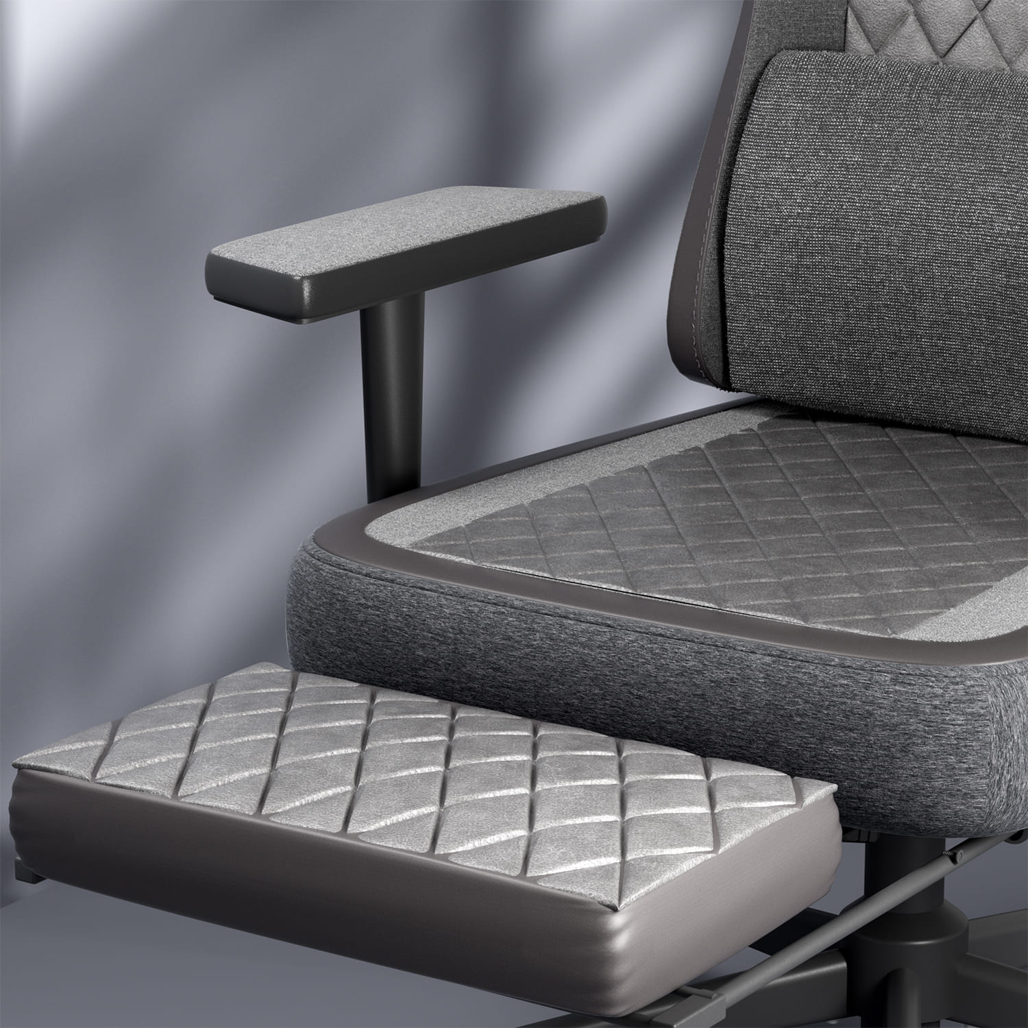 Chaise de bureau avec repose-pieds, chaise de jeu ergonomique