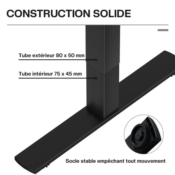 Double moteur Table réglable en hauteur