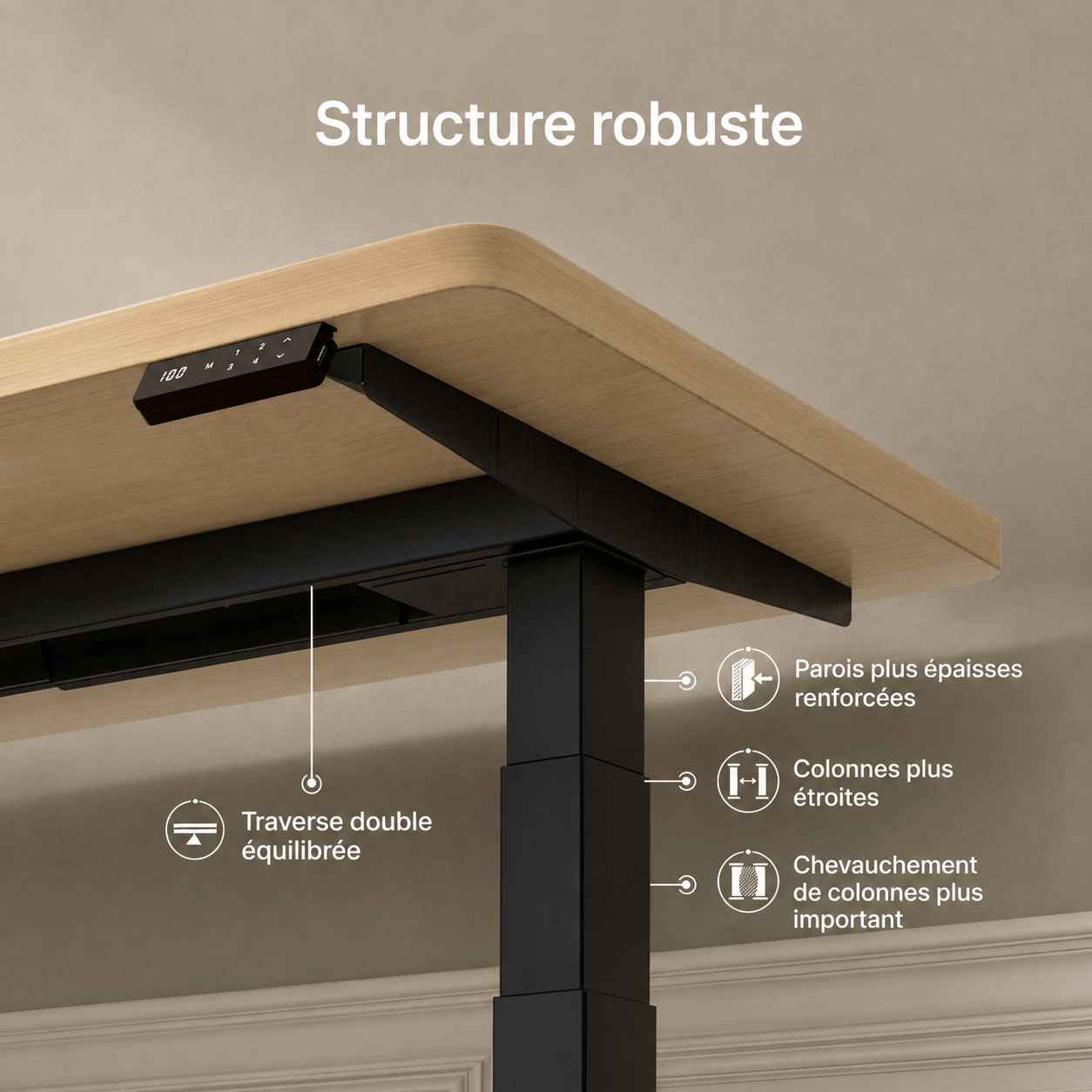 Dual Ultra X Bureau assis-debout électrique premium