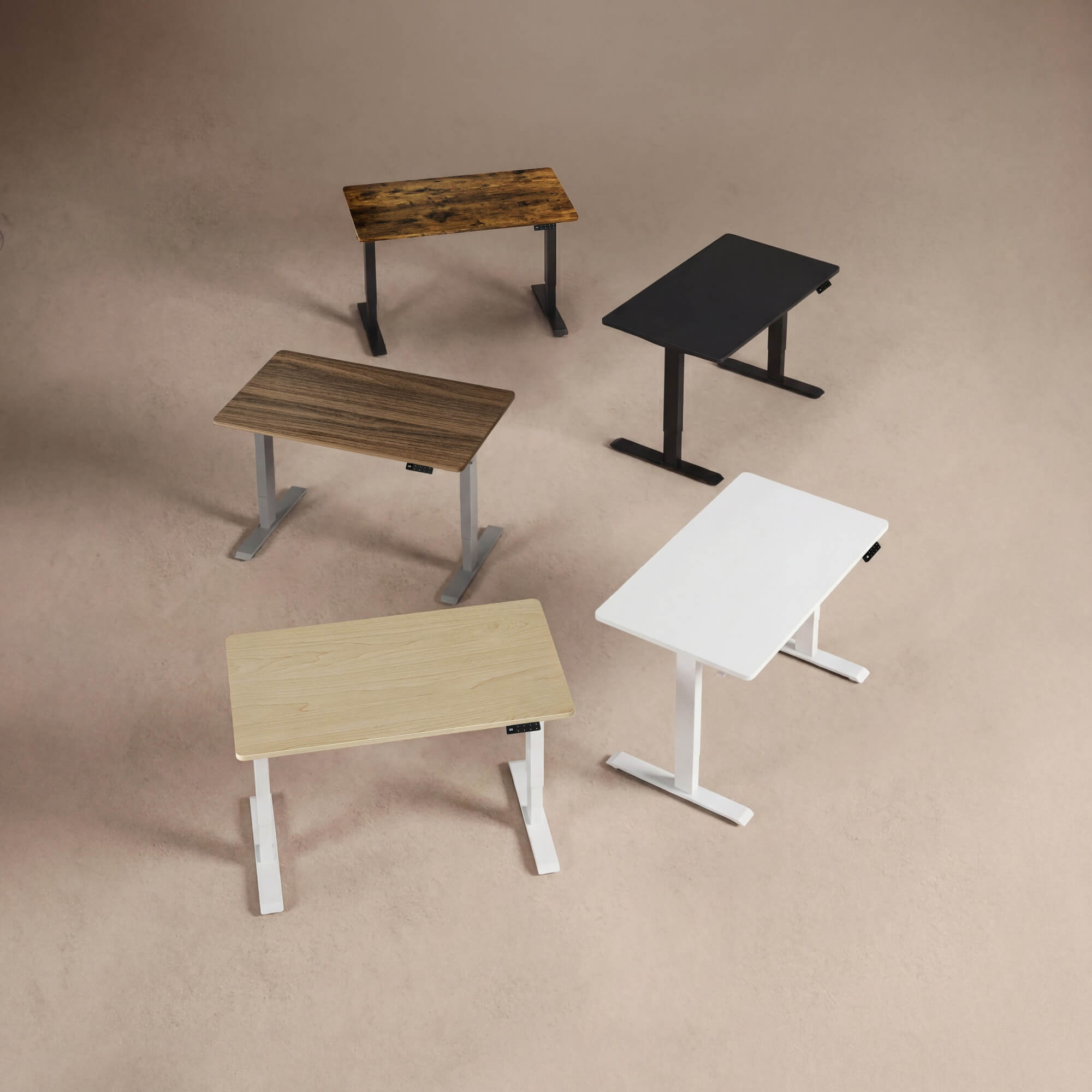 Plateau de table à bords arrondis, épaisseur 2,5 cm