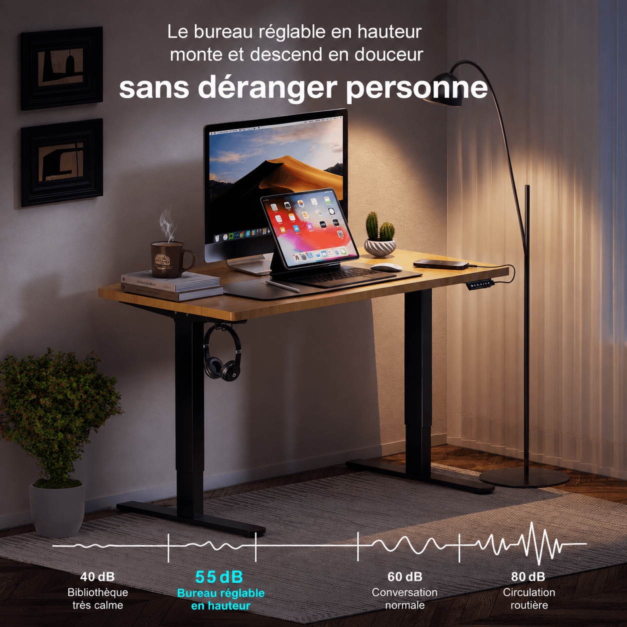 V2 Ultra Pro Bureau assis-debout électrique à double moteur
