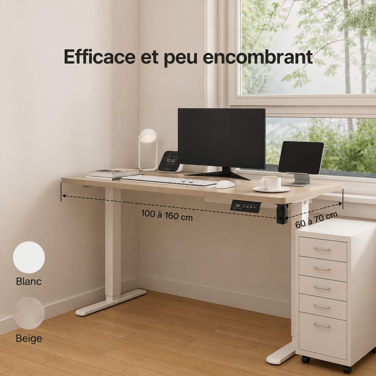 Economy Solid Bureau assis-debout électrique
